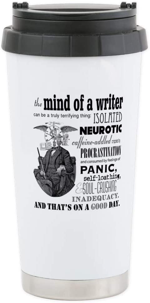 The coffee mug for a writer with a ironic sense of humor.