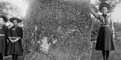 rune alphabet on a rune stone