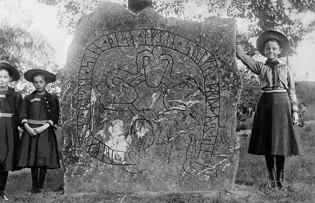 rune alphabet on a rune stone