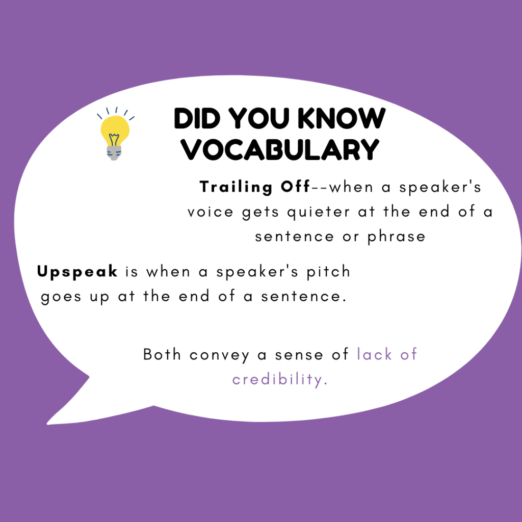 What is Trailing off and Upspeak